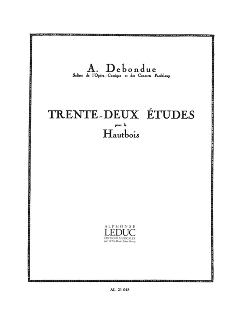 Trente-Deux Etudes Pour Le Hautbois